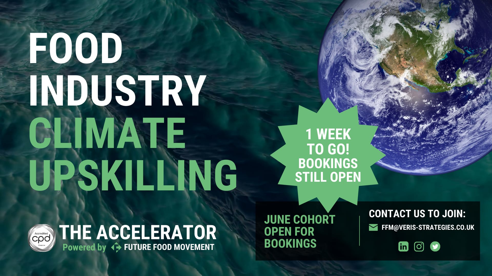 Accelerator June cohort: spaces still available, book now!