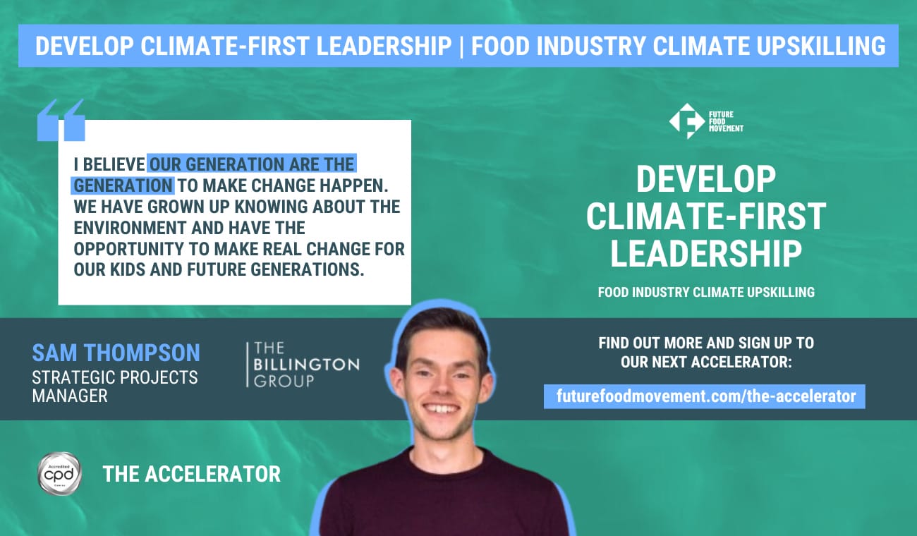 Sam joined the Accelerator to make change happen: join him